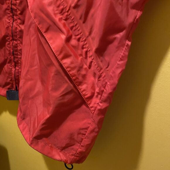 Vintage LL Bean Full Zip Windbreaker Jacket Womens US size Small Red Lightweight - Picture 3 of 6